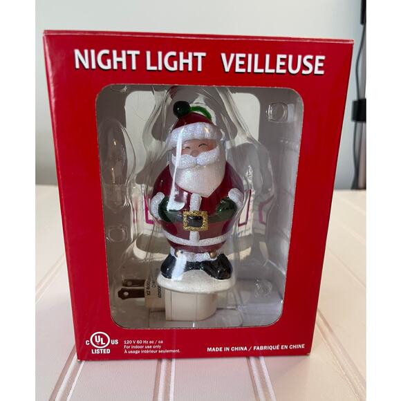 NEW NIB Santa Claus Holiday Night Light Veilleuse Decor - Picture 1 of 6
